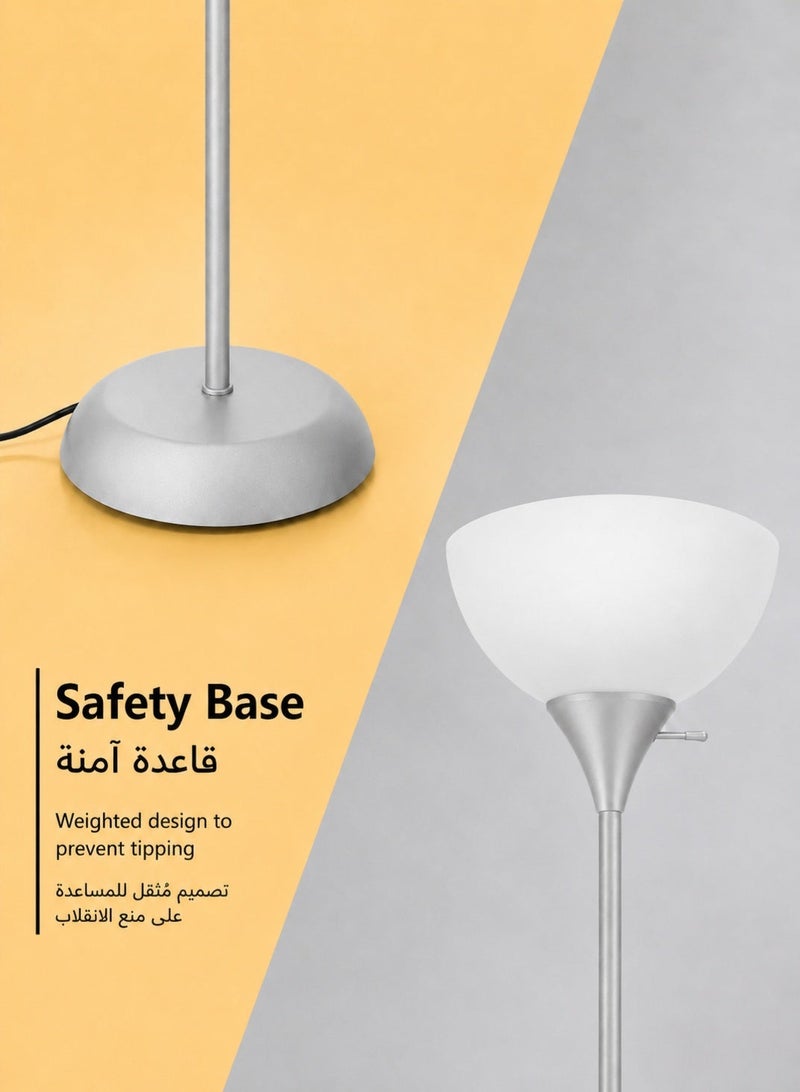 OUTON LED Floor Lamp with Remote Control, Dimmable Uplighter Standing Lamp with Adjustable 3000K-6000K Color Temperature, 1H Timer for Living Room Bedroom Office - Image 4