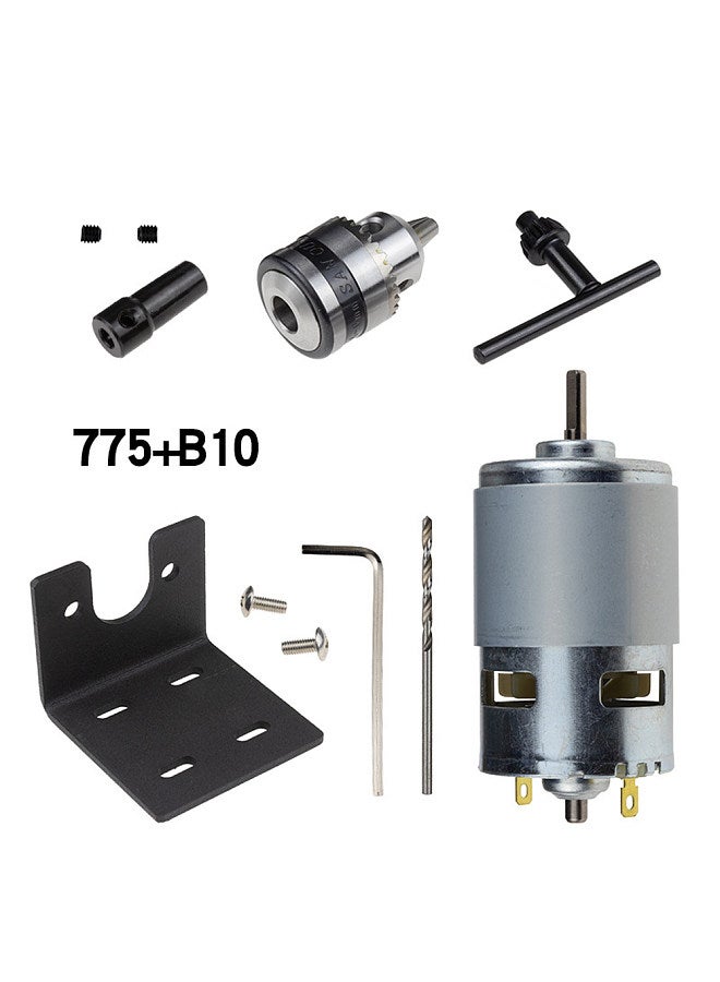 12-24VDC 775 Motor Max 10000 RPM Ball Bearing Large Torque Electronic Component Motor High Power Low Noise Gear Motor Driver for Electrical Tools DIY - Image 4