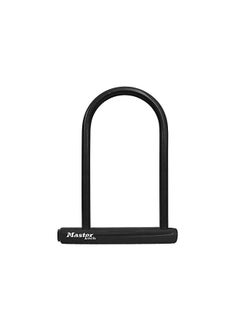 Master Lock U-Lock Bike Lock with Key, U-Lock for Bicycles, Lock for Outdoor Equipment, Black