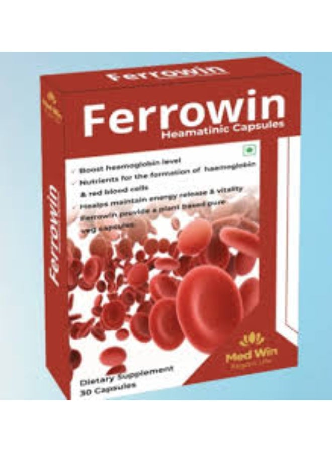 Medwin Ferrowin Hematinic Capsules 30s