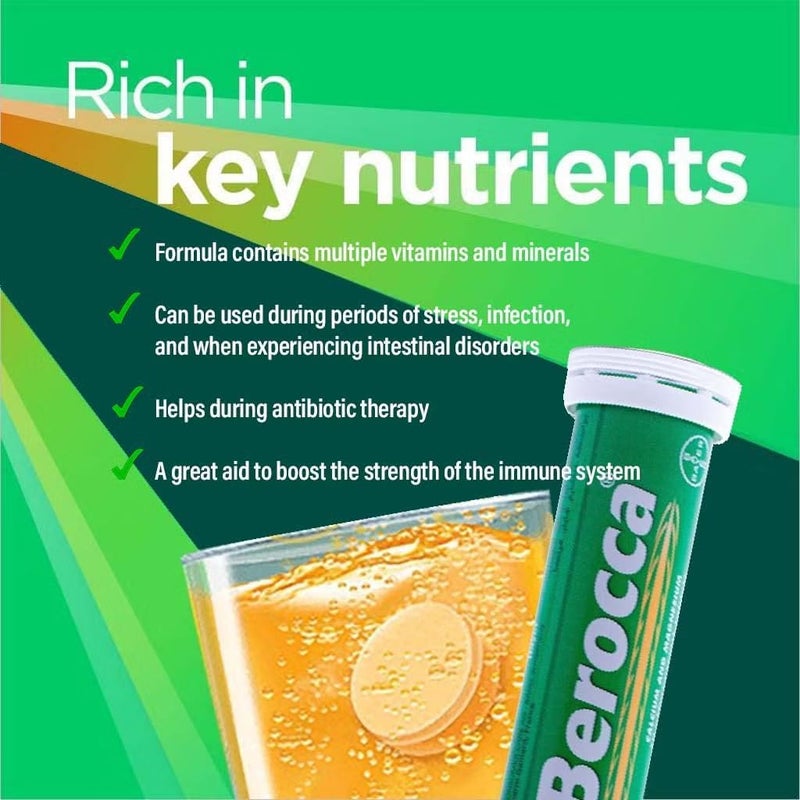 SUNLIFE Berocca Calcium + Magnesium Effervescent Tablets - Image 4
