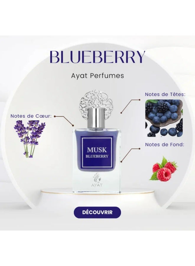 Ayat Perfumes Musk Blueberry Eau de Parfum 100ml – Sweet Blueberry, Musk & Amber – Long Lasting Unisex Arabian Perfume - Image 3