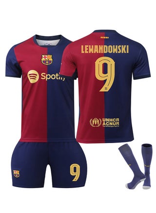 Barcelona 24-25 Home Kit Football Kits LEWANDOWSKI #9 Fans Football Jersey/Shorts Socks Gift Set Youth Sizes and Adult - pzsku/Z919E743F6472B90965DFZ/45/_/1726642073/4702555f-3e7f-4bb3-9ae5-aa03e1d1f692