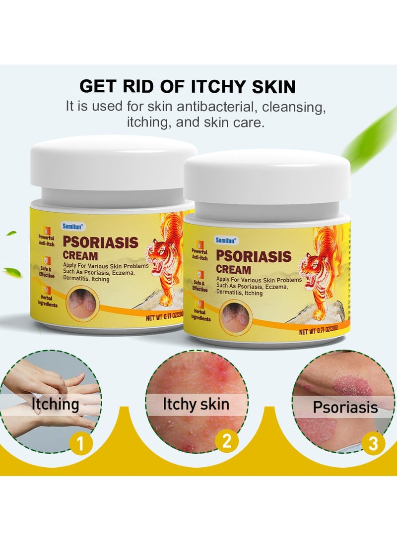 سوميفون الصدفية كريم لعلاج الصدفية الاكزيما كريم مضاد للجراثيم المضادة للحكة التهاب الجلد - Image 3