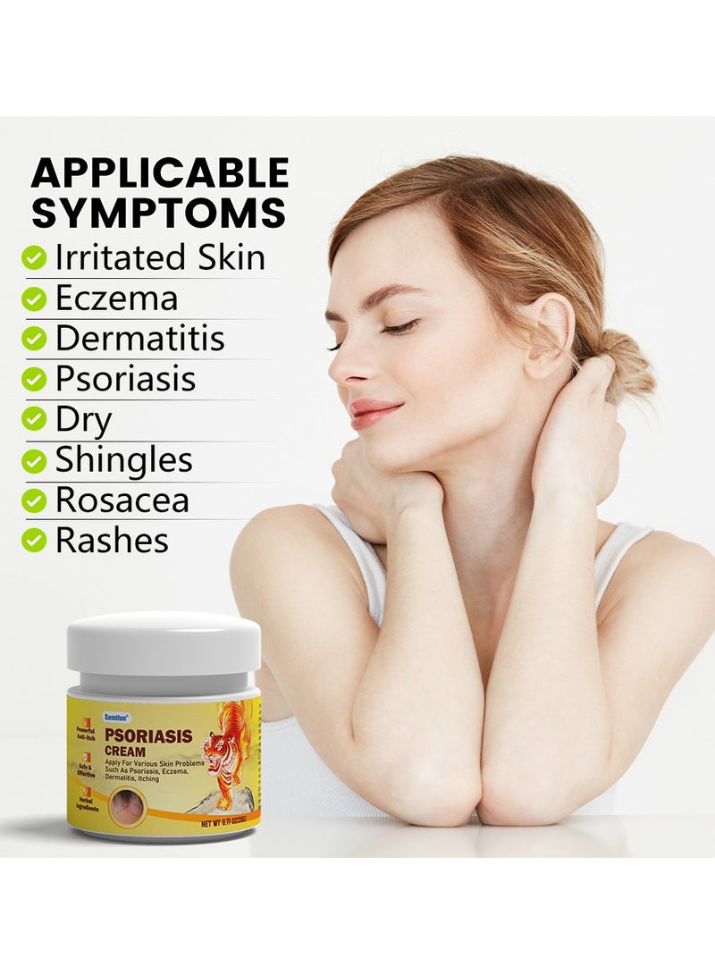 سوميفون الصدفية كريم لعلاج الصدفية الاكزيما كريم مضاد للجراثيم المضادة للحكة التهاب الجلد - Image 4