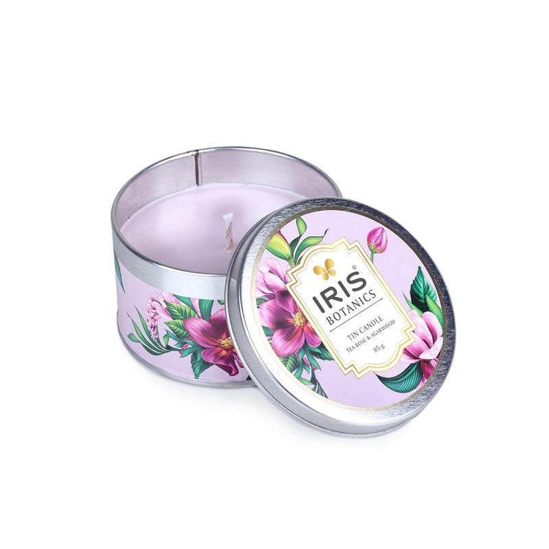IRIS IRIS Botanics Tin Candle Fragrance Tea Rose Agarwood 85G Tea Rose Agarwood 470 x 79 cm - Image 2