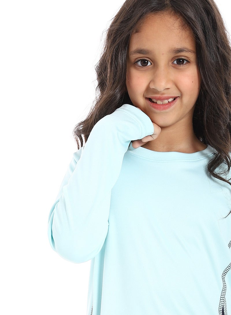 Caesar Girls' sports T-shirt with sleeves and a handle - Image 5