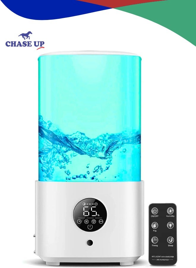 Chase Up 2.5L Humidifiers for Bedroom with Night Light, Cool Mist Humidifier for Home, Office & Plant, Auto-Off, Up to 38H for 20 ㎡, Quiet Operation with 360° Rotation Nozzle - Image 1