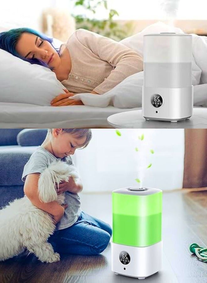 Chase Up 2.5L Humidifiers for Bedroom with Night Light, Cool Mist Humidifier for Home, Office & Plant, Auto-Off, Up to 38H for 20 ㎡, Quiet Operation with 360° Rotation Nozzle - Image 2
