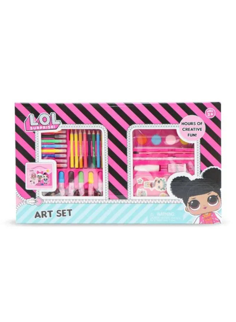 First Kid 52-Piece Lol Surprise Kids Drawing Art Set Multicolor FK-LOL-2102 - Image 2