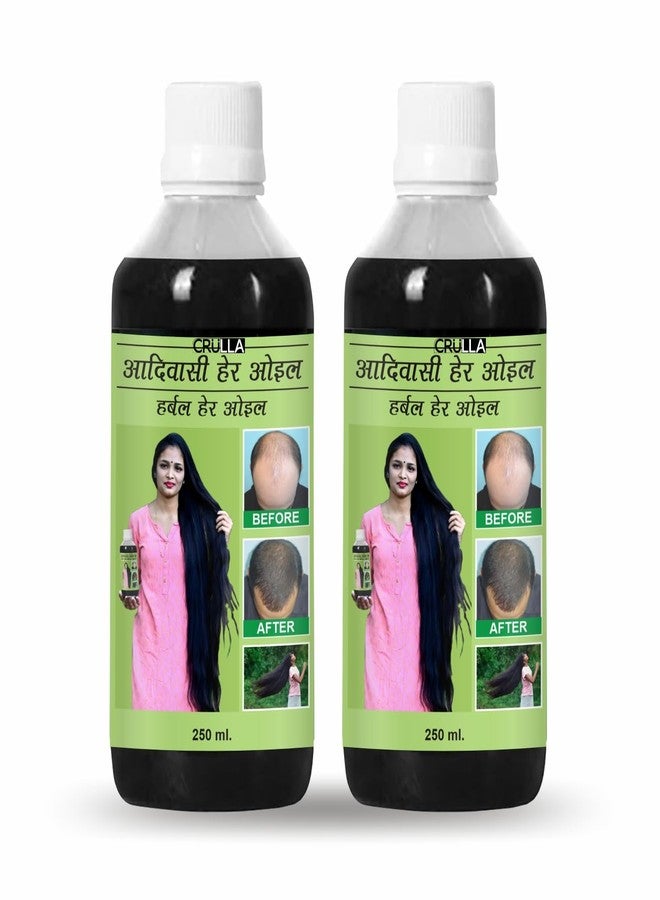 CRULLA Adivasi hair oil original 500 ml, Original Aadivashi Hair Growth Oil Ayurvedic Adiwasi Herbal Kesh tel with Natural Rosemary essential & Biotin for Control Hairfall anti-dandruff Adiwasi Hair Oil Original 500ml - Image 1