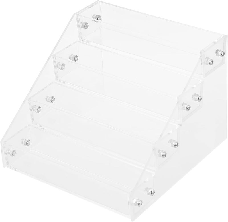 Instant order available stock MAGICLULU Acrylic Nail Polish Stand Multi-layer Display Rack 4-tier Manicure Storage Organizer for Salon and Home Use Care processed raw material - Image 1