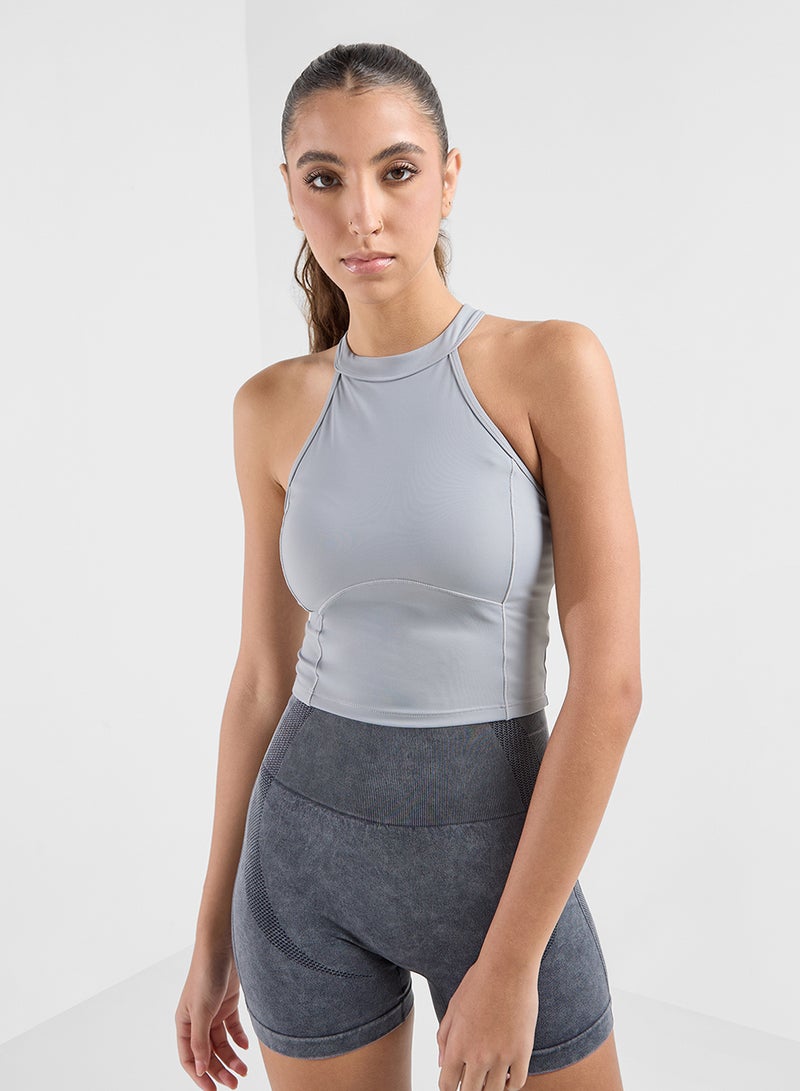 FRWD Corset Style Sculpting Halter Neck Vest - Image 1