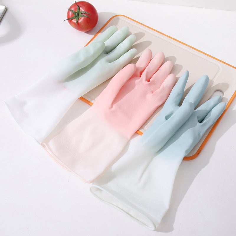 Durable Latex Gloves for Kitchen Cleaning Pink Pink