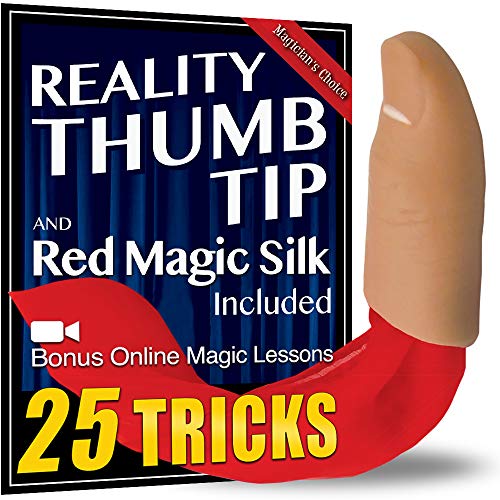 Magic Makers Trick Thumb Tip with Red Silk - Reality Thumbtip Edition - Image 5