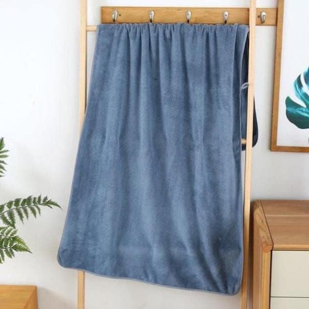 Glivary Microfiber Towels for Bath-Soft Towel with Hook Quick Dry Super Absorbent-Bath Towel for Men and Women(70 x 140 cm) (Greenish Blue/Dark Blue) - Image 3