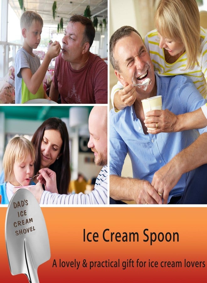 XINNK Fathers Day Dad Gifts from Daughter Son Wife,Fathers Day Birthday Christmas Gifts for Dad,Funny Dad Gifts Ice Cream Spoon,Funny Engraved Stainless Steel Spoon Shovel. - Image 5