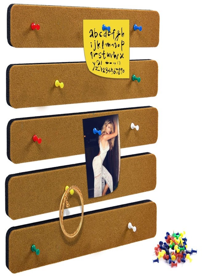 Henandou Bulletin Board Cork Board Cork Boards for Walls Cork Board for Office Pin Board Bulletin Boards for Walls (Brown) - Image 1