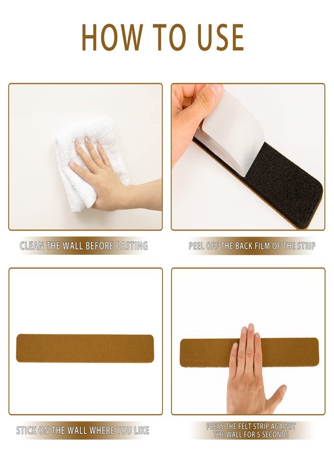 Henandou Bulletin Board Cork Board Cork Boards for Walls Cork Board for Office Pin Board Bulletin Boards for Walls (Brown) - Image 4