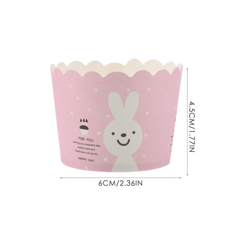 Small Non Stick Baking Cups 100pcs Paper Muffin Liners For Cake Dessert Home Kitchen - Image 3