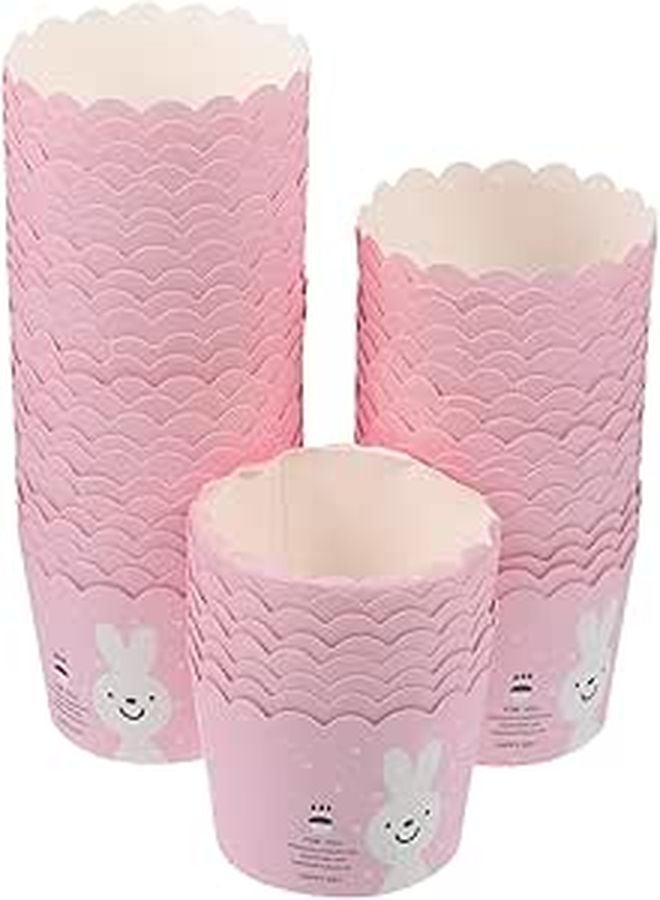 Small Non Stick Baking Cups 100pcs Paper Muffin Liners For Cake Dessert Home Kitchen - Image 1