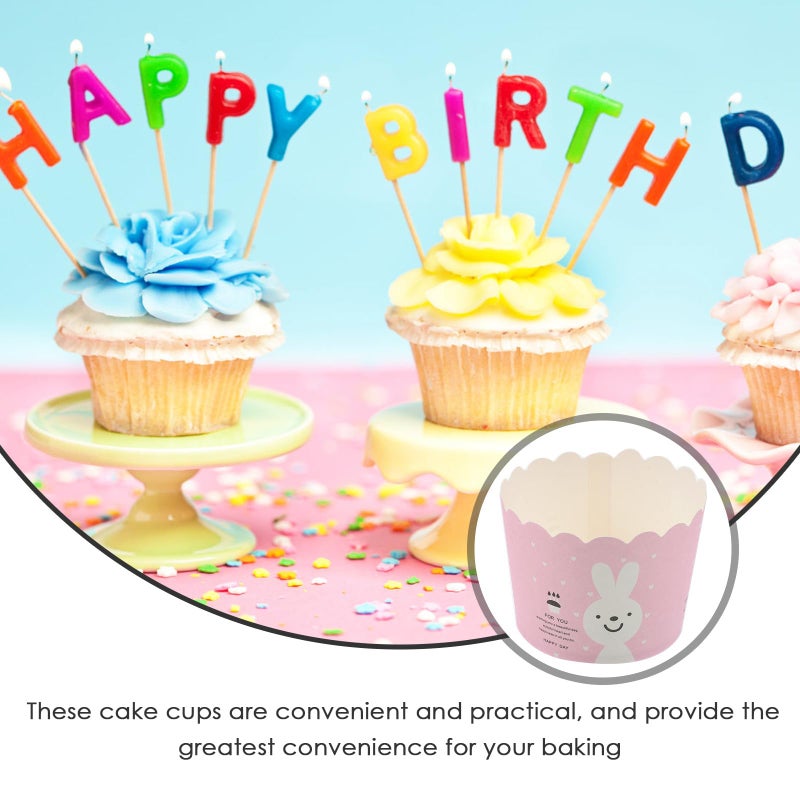 Small Non Stick Baking Cups 100pcs Paper Muffin Liners For Cake Dessert Home Kitchen - Image 4