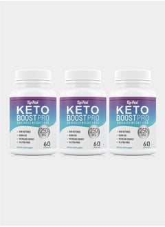 Top Pick Keto Boost Pro Advanced Weight Loss 250 mg 60 Caps Pack of 3 