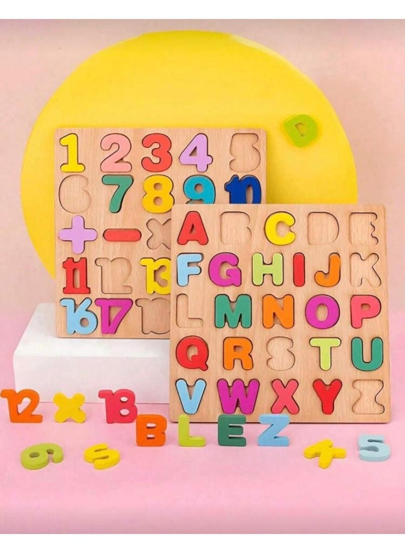Wooden Alphabet, Puzzle Set for Toddlers | Montessori Educational Learning Toy for Ages 3+ - Image 4