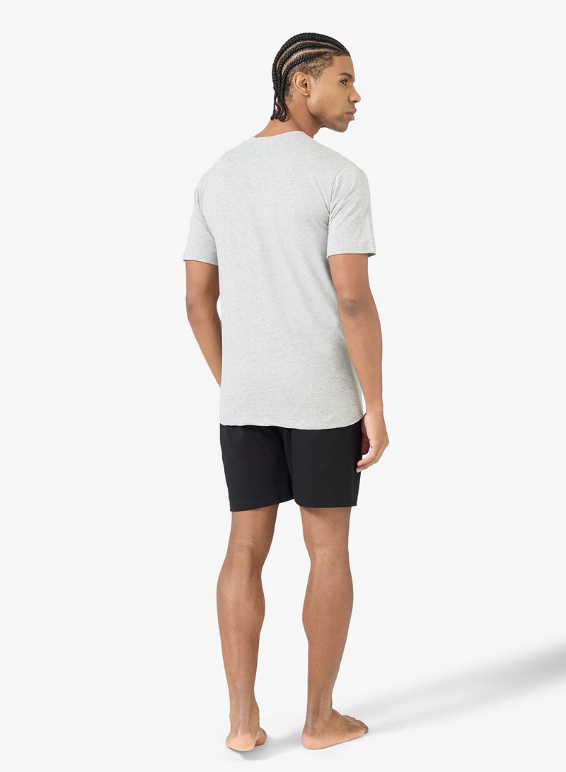 سفنتي فايف طقم بيجامة تي شيرت وشورت - Image 2