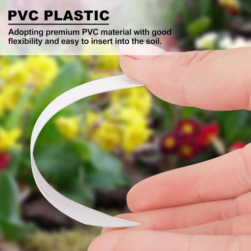 YaeCCC 1000 Pcs 4 Inches Plant Labels Plastic Plant Tags Nursery Garden Labels Pot Marker Garden Stake Tags for Fruit Trees, Flowers, Shrubs, etc - Image 3
