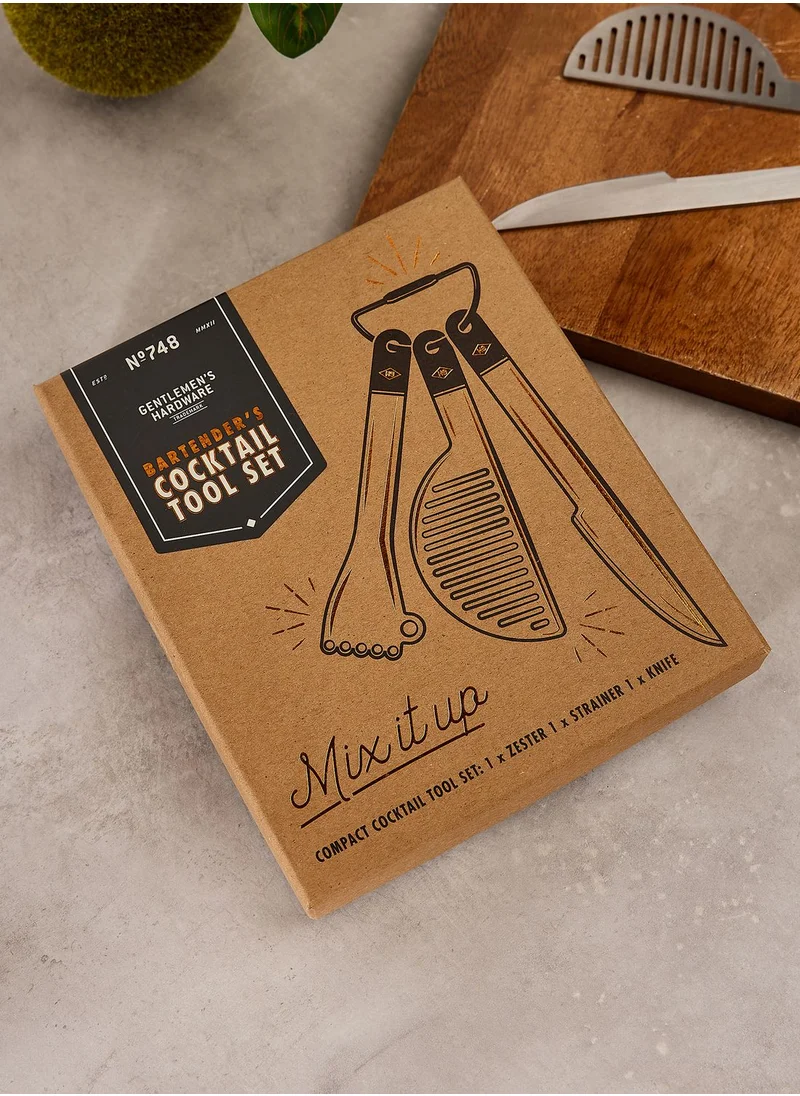 GENTLEMEN'S HARDWARE Compact Cocktail Bar Tools Set