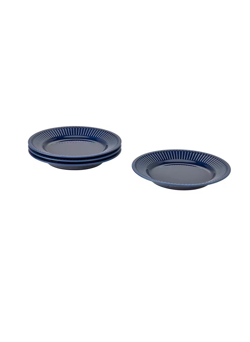 طبق جانبي خزف أزرق 21 سم - Image 3