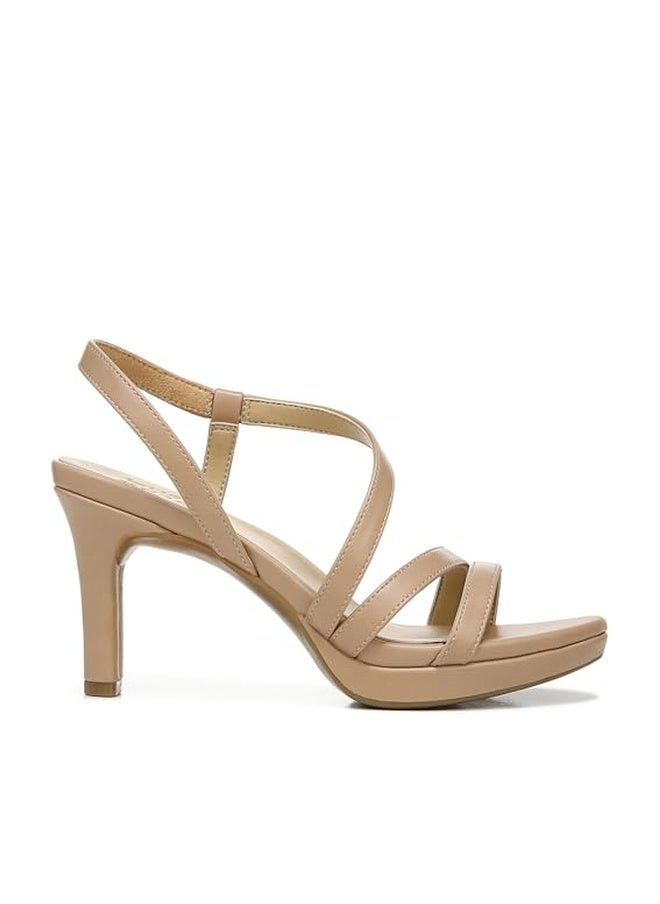 Naturalizer Womens Brenta Heeled Sandal Crème Brulee Beige 7.5 M - Image 1