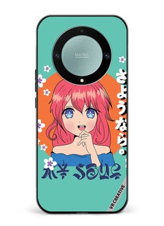 Protective Case Cover For Honor X9a Japanese Gril Text Means Good Bye Design Multicolour