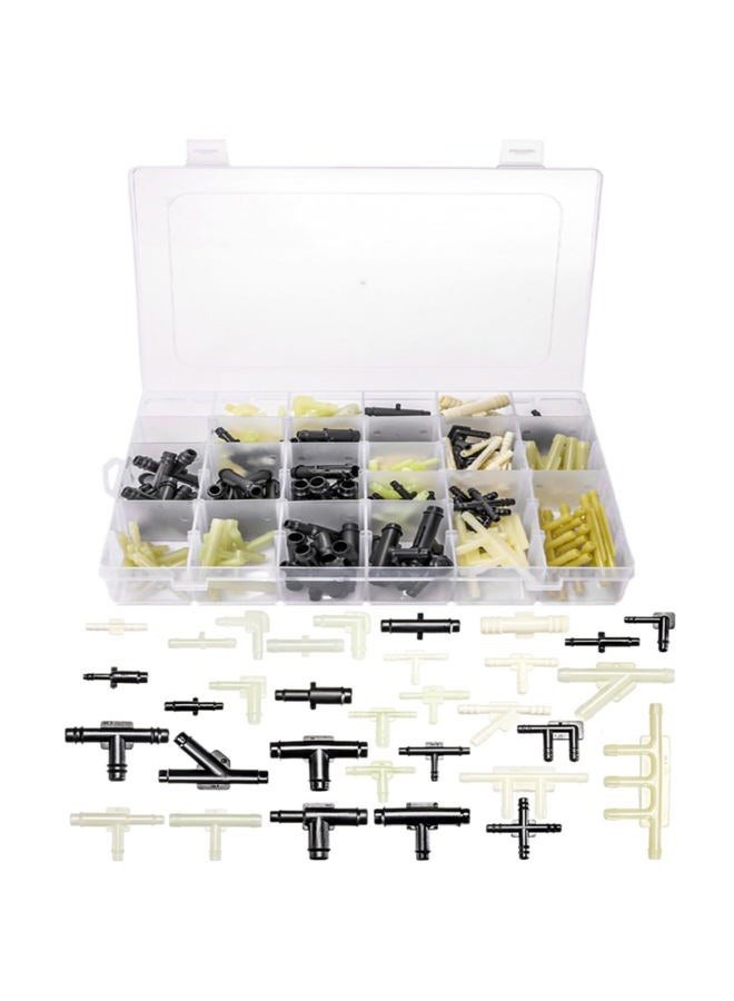 ZAVOOS 159 Pieces Vacuum Connector Assortment, 32 Sizes Automotive Vacuum Tee Connector Kit, Heat Resistance 240°C / 460℉ Nylon Tubing Hose Cap for Automotive Replacement, Tube Maintenance - Image 1