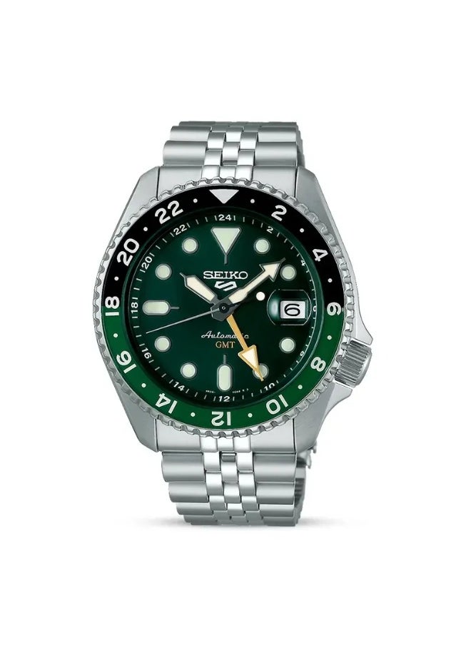 Seiko 5 Sports GMT SSK035K1 Men’s Watch, Green Dial 42.5mm Case 100M WR Automatic  - Image 1