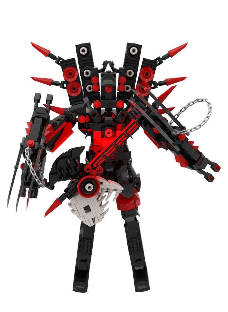 Loquat Skibidi Toilet Man Toy Building Blocks 622 Pcs Rock Guitar Audio King Toy Ideas Toys Battle  Game Model Ideas Toys Gifts For Adult And Kids  - Image 3