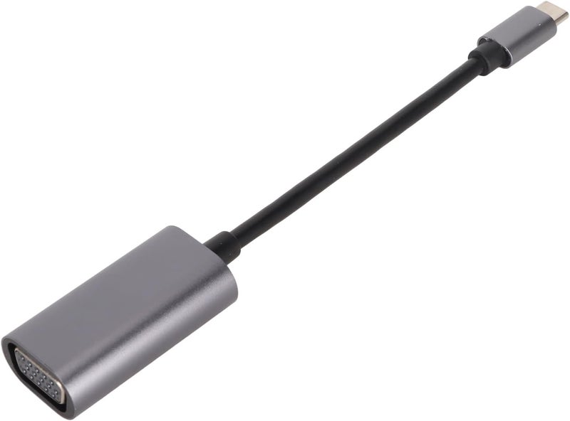 كابل محول USB C إلى VGA من Keenso بتصميم مانع للانزلاق، يدعم دقة 1080P، مناسب لأجهزة اللابتوب والهواتف والأجهزة اللوحية، مصنوع من سبيكة الألمنيوم - Image 1