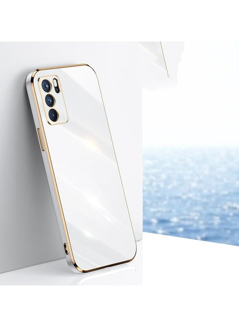 OPPO RENO 6Z 5G Mobile Phone Case Cover, Luxury Plating Soft Back Cover, Raised Full Camera Protection