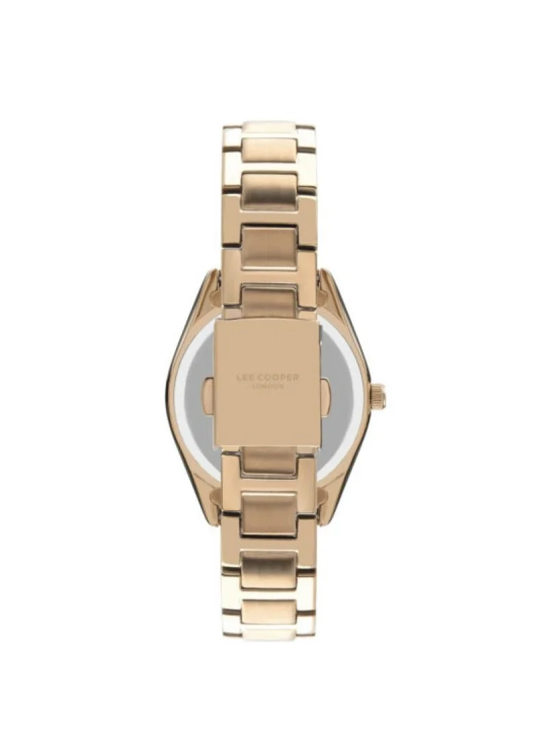Lee Cooper Lee Cooper Women's Quartz Movement Watch, Analog Display and Metal Strap - LC07450.420, Rose Gold