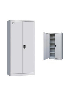 MAF furniture خزانة ملفات معدنية ببابين من Maf Steel Maf-Fc510 مع قفل مفتاح وأرفف وحجرة تخزين للمكتب 