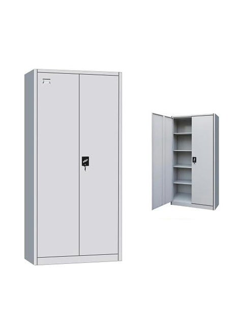 Maf Steel 2 Door Metal Filing Cabinet Maf-Fc510 With Key Lock & Shelves Storage Compartment For Office