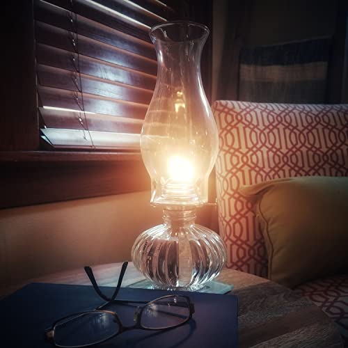 Lamplight Replacement Hurricane Oil Lamp Chimney – 7.75" Glass Chimney for Chamber Oil Lamps with 2-5/8" Base Opening - Image 3