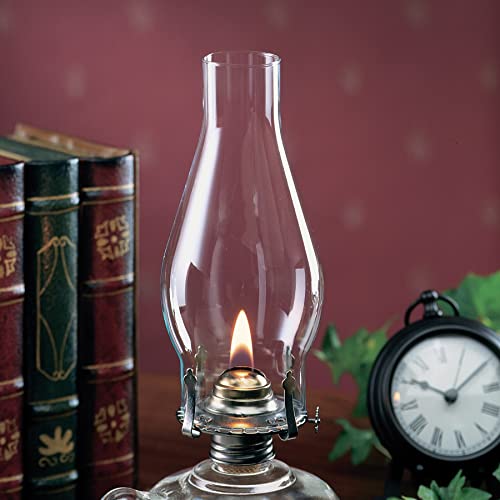 Lamplight Replacement Hurricane Oil Lamp Chimney – 7.75" Glass Chimney for Chamber Oil Lamps with 2-5/8" Base Opening - Image 2