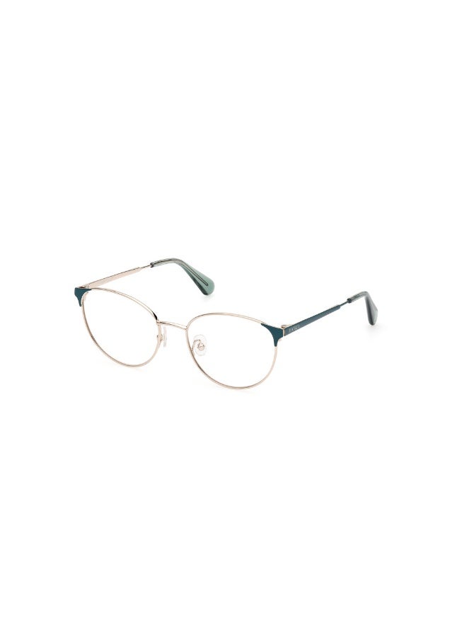 ماكس اند كو نظارة طبية بشكل دائري للنساء بأذرع معدنية MO5100  مقاس 51 - ذهبي - Image 1