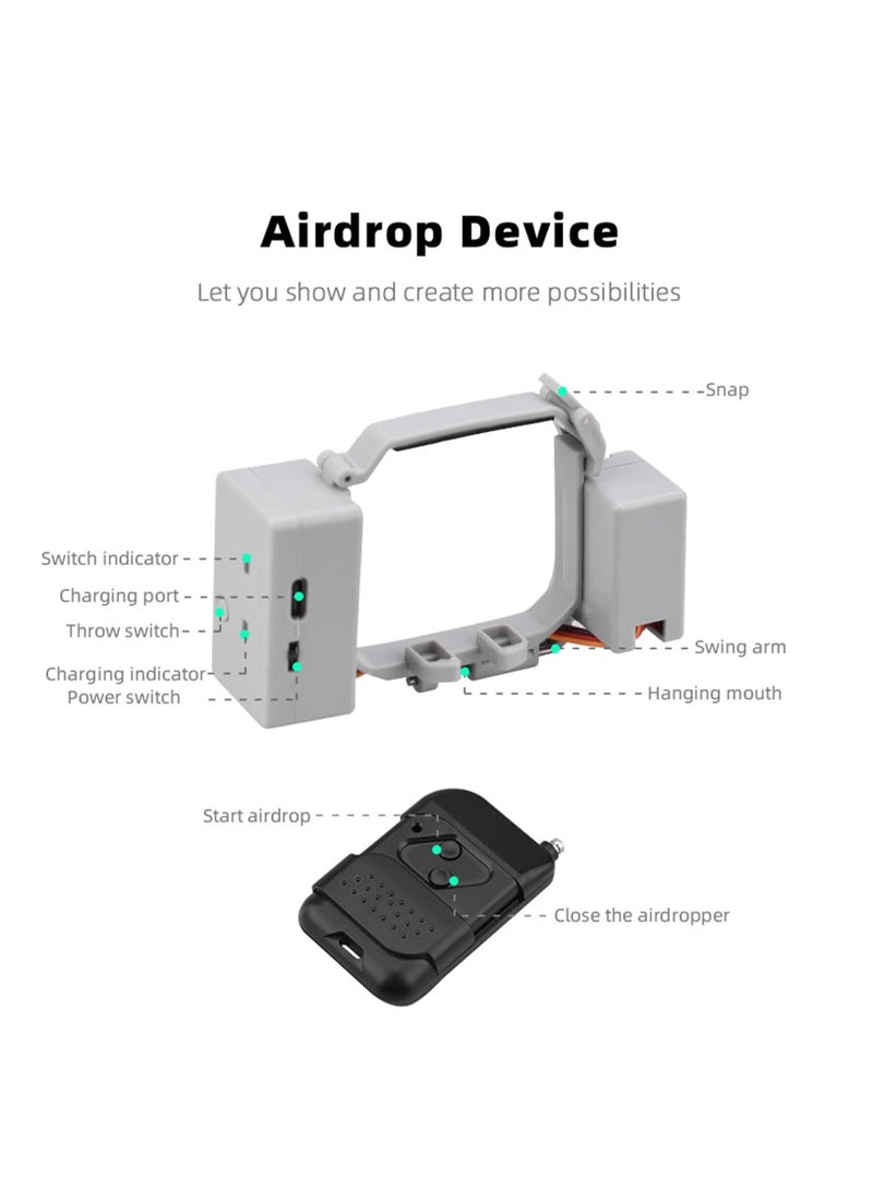 SYOSI RC Drone Airdrop System, Drone Accessories, for DJI Mini 3 Pro/Mini 3 Payload Delivery Transport Dropper for Release and Drop Device Accessories Line, Wedding Scene, Search Tool - Image 5