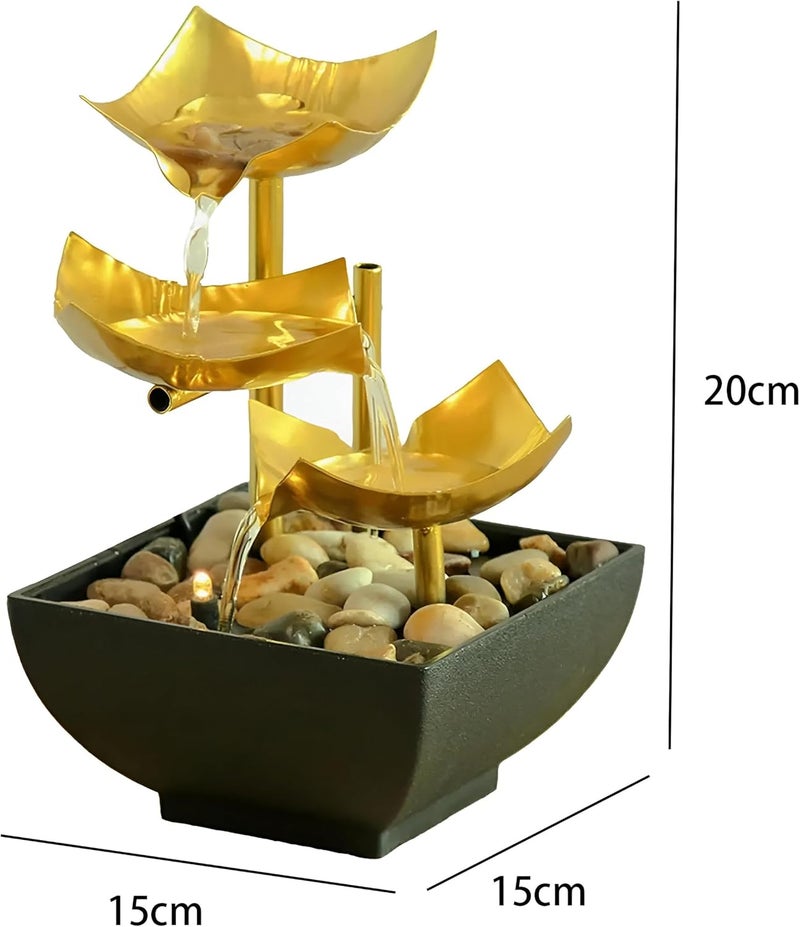 Indoor Fountain - Relaxing Mini Waterfall for Leisure Spaces and Offices, Perfect for Meditation, Comes with a Variety of Natural River Rocks (model 2) - Image 2