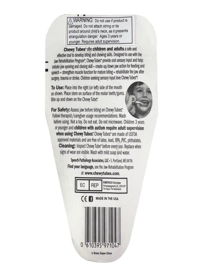 Chewy Tubes Super Chew in Green - Image 2