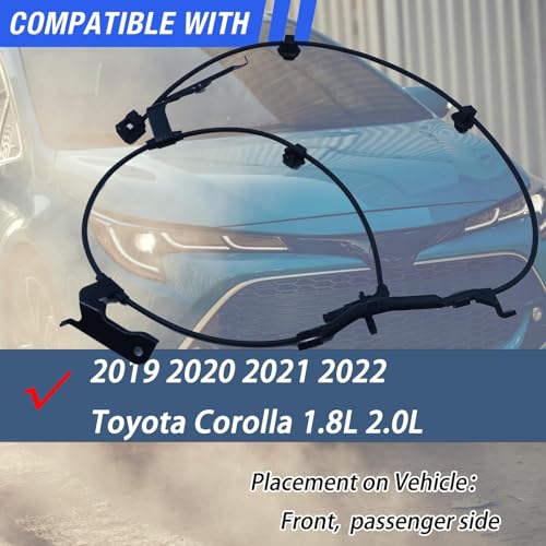 HHGKPVX ABS Wheel Speed Sensor Front Right Compatible with 2019-2023 Toyota Corolla Passenger Side # 89542-12110 89542-02160 - Image 2