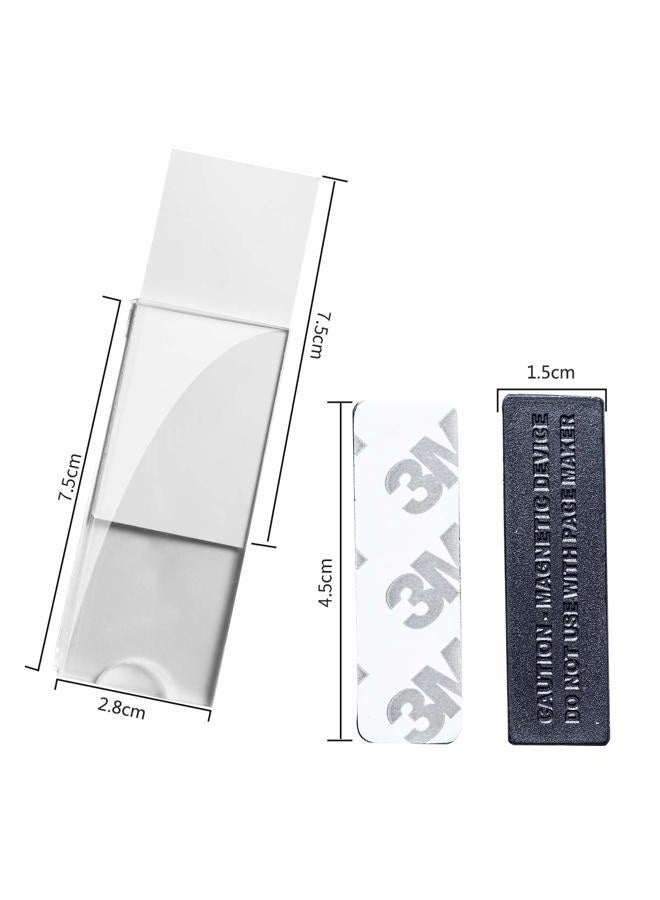 Wukong Magnetic Name Tags Kit, Magnetic Badge Holders w/ 3 Strong Neodymium Magnets, 3M Adhesive Tape, Clear Acrylic Mini Sign Display Holder and Printable Name Label, Business Name Tag/ID Badge Set of 10 - Image 4
